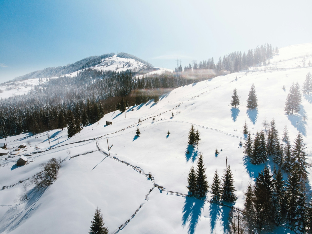 snow covered mountain during daytime, Ultra